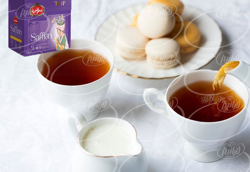 تولید چای زعفرانی بهرامن با طعم و عطر عالی