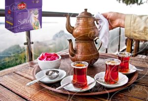 تولید چای زعفرانی بهرامن با طعم و عطر عالی